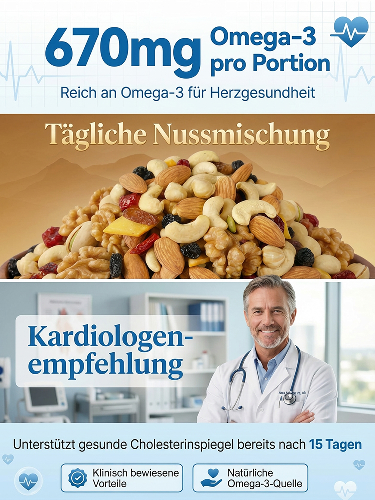 Kalifornische Premium Gesundheits-Nüsse ✨Ohne Zuckerzusatz oder Chemie✨Von Kardiologen empfohlen