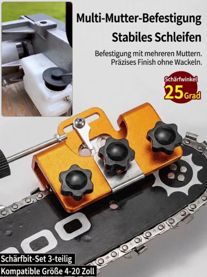Sparen Sie sich teure Reparaturkosten! Professioneller Hand-Kettensägen-Schärfer – macht Ihre verrostete, stumpfe Kettensäge in 3 Minuten wieder ultrascharf!