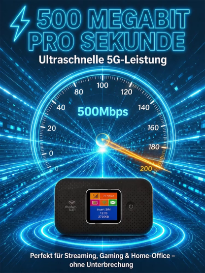 Net-Elite 5G | Unbegrenztes Highspeed-WLAN ohne Vertrag | Satelliten-Fallback-Technologie 🌐