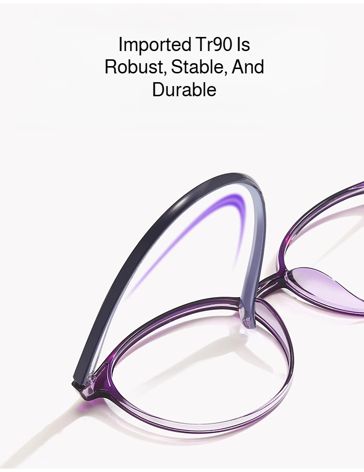 Portable foldable reading glasses with high-definition lenses