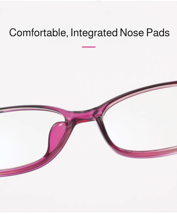 Women's fashionable reading glasses for eye comfort