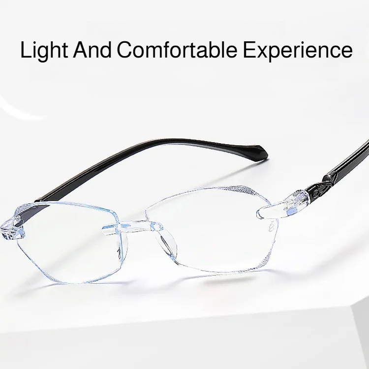 HD Frameless Blue Light Blocking Reading Glasses