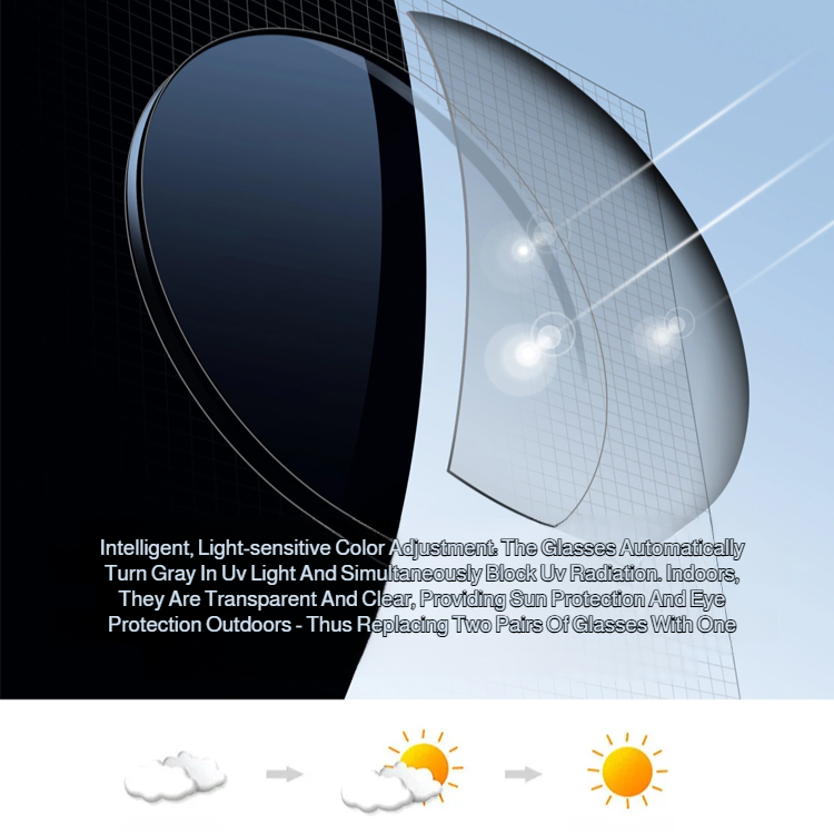 Ultra-Light Comfortable Photochromic Anti-Blue Light Reading Glasses