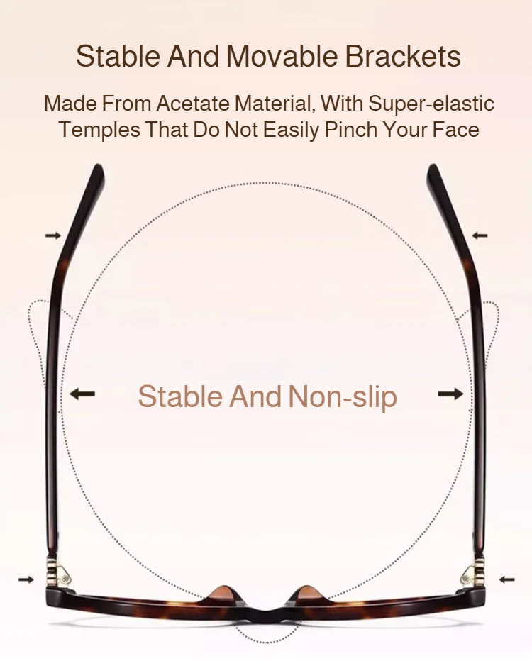 Side view of retro oval leopard print eyeglasses