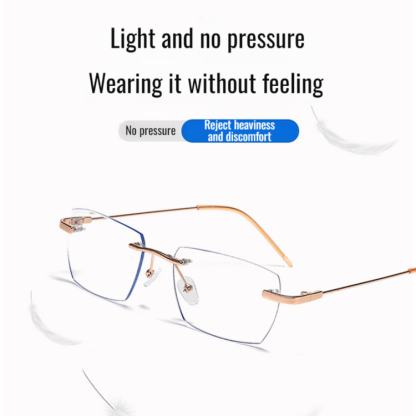 Photochromic Rimless Reading Glasses
