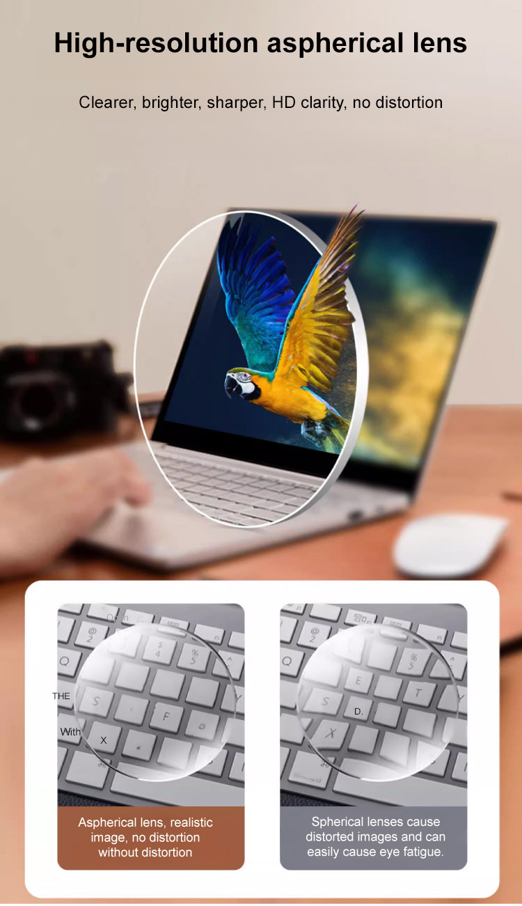 Fashionable glasses for eye protection against screens