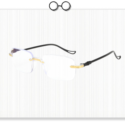 Lightweight Blue Light Blocking Progressive Reading Glasses for Seniors