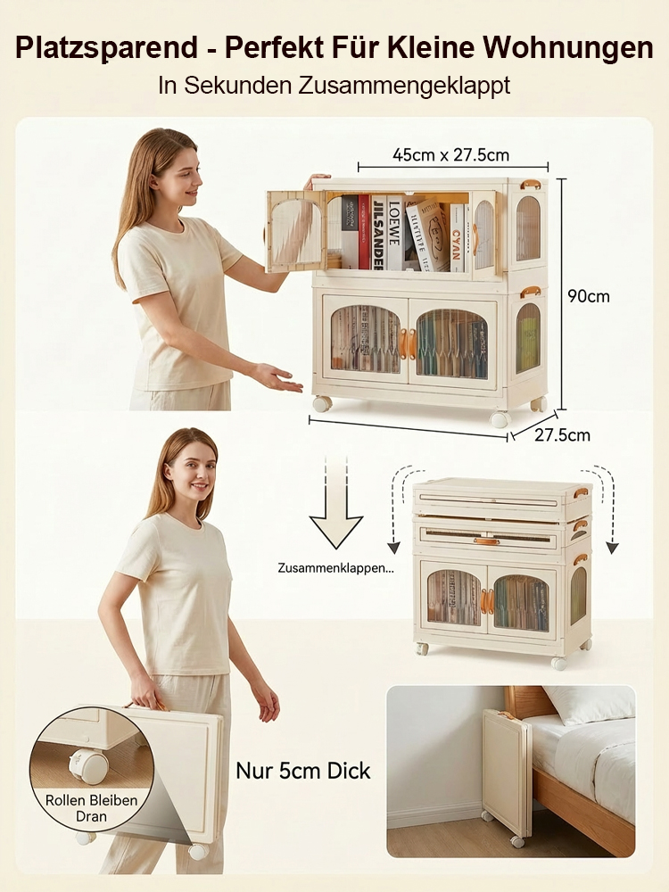 Multifunktionaler, tragbarer, faltbarer Aufbewahrungsschrank