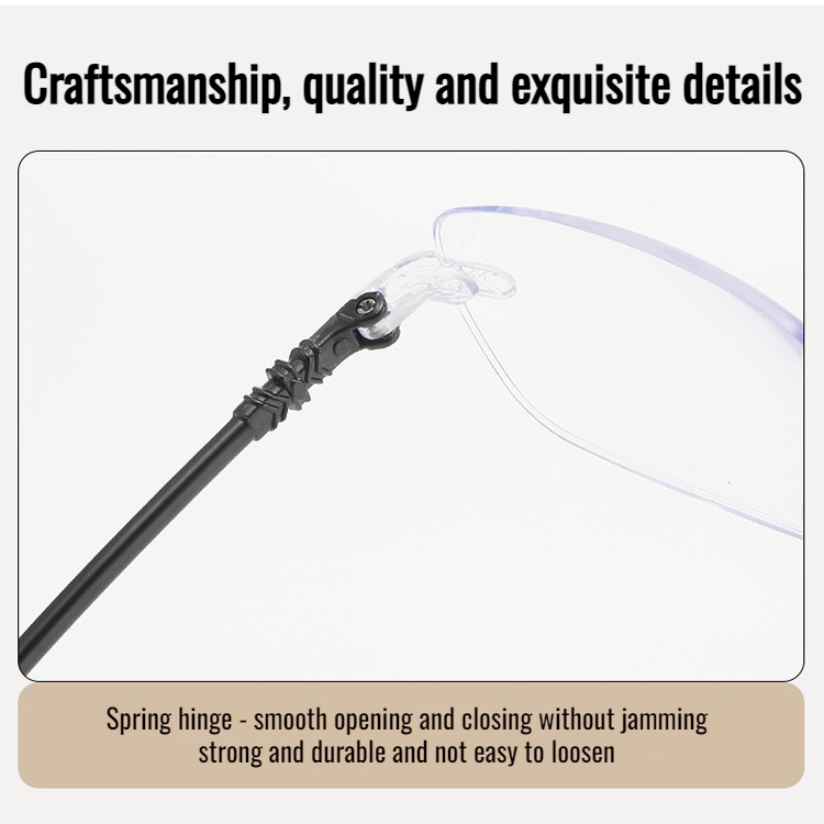 Lightweight Blue Light Blocking Progressive Reading Glasses for Seniors