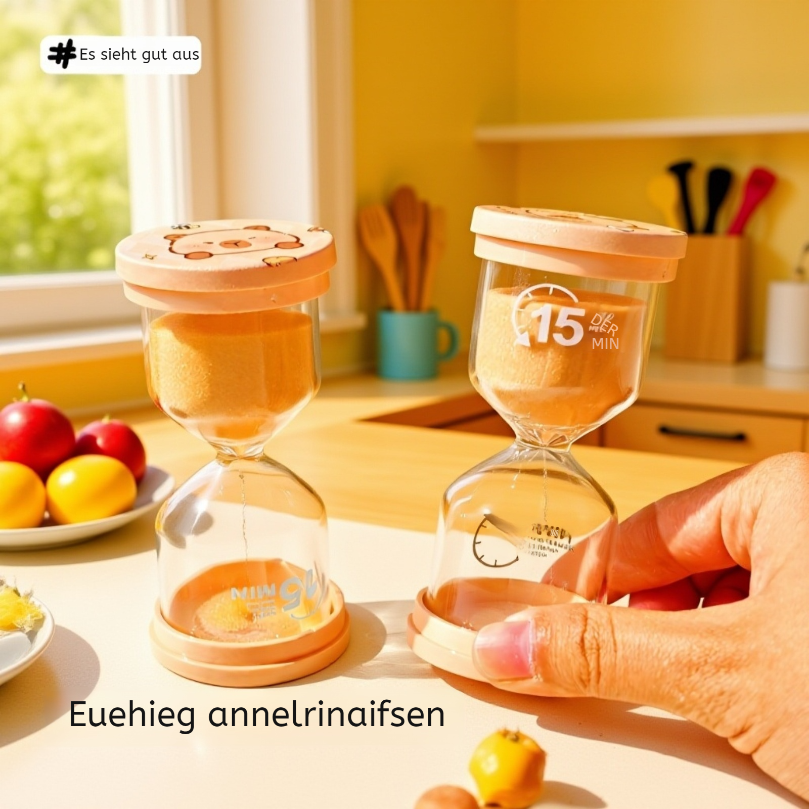 Capybara-Timer-Sanduhr als Geschenk verpackt