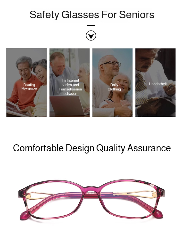 Stylish women's reading glasses offering blue light protection