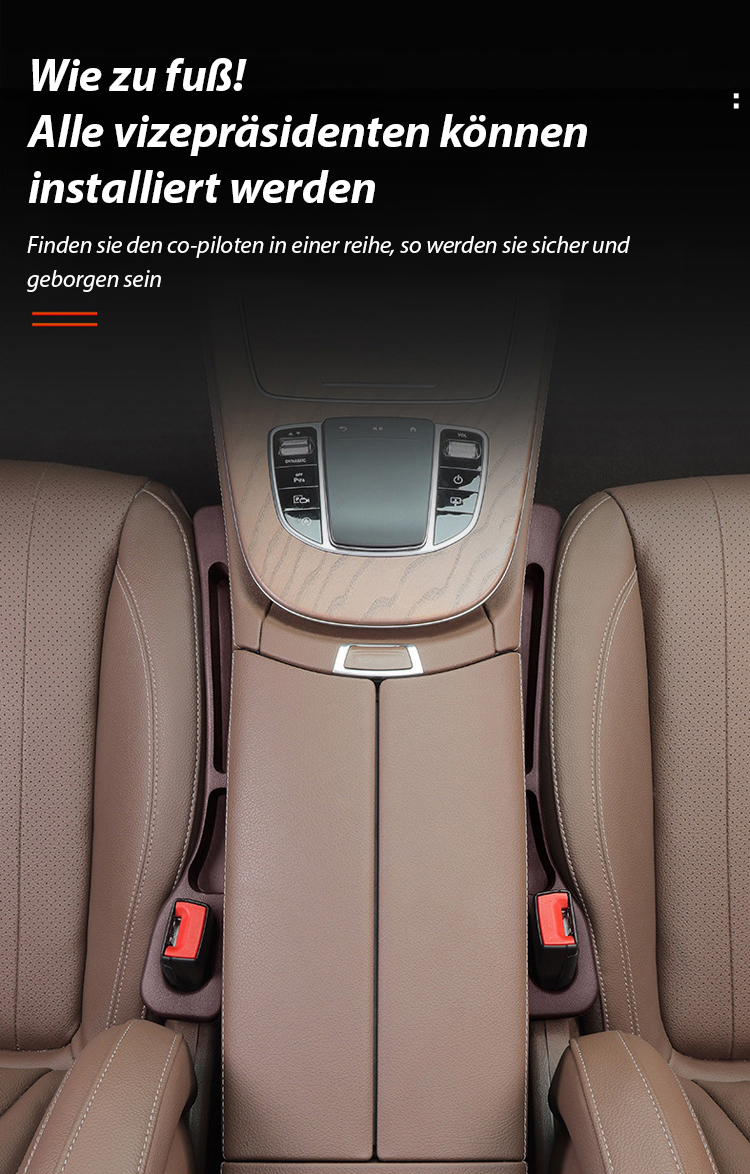 Zusätzlicher Stauraum dank Sitzspalt-Aufbewahrungsleiste