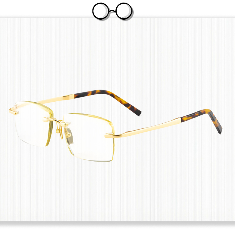 Automatic Focus Reading Glasses with Natural Crystal for Eye Protection