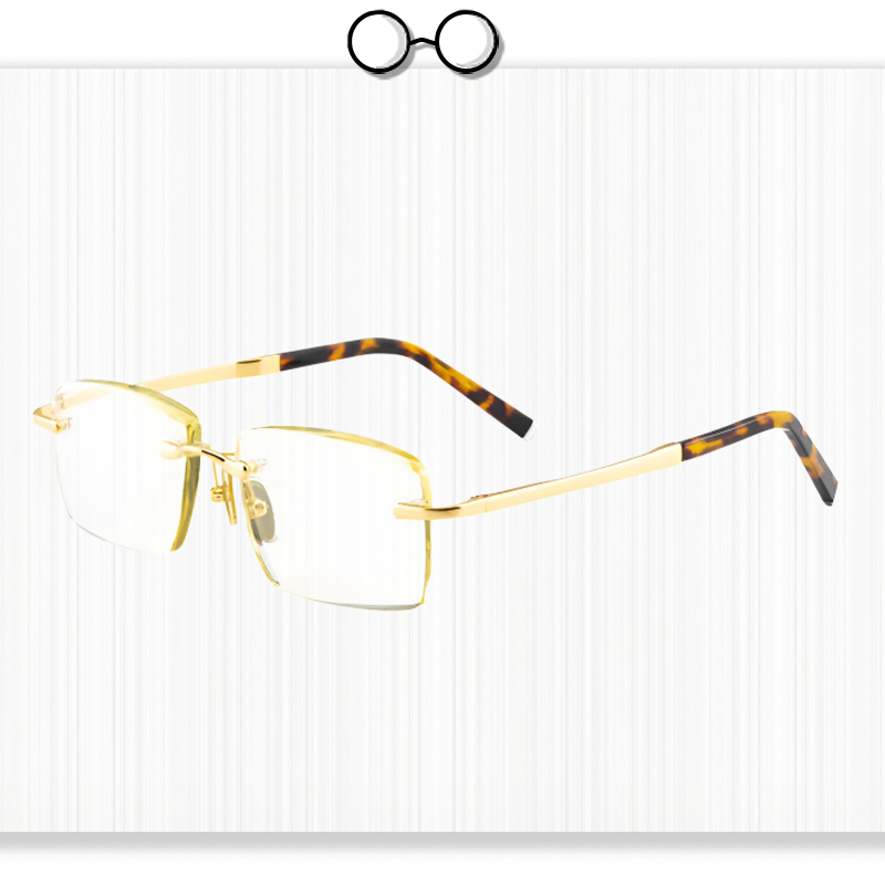 Automatic Focus Reading Glasses with Natural Crystal for Eye Protection