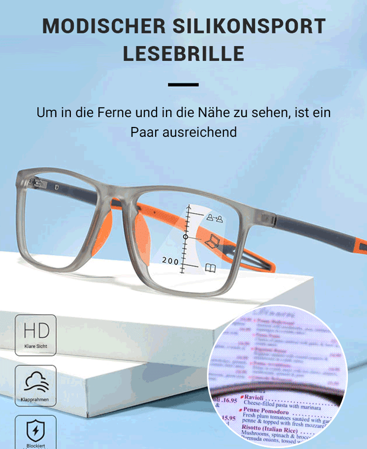 Smart-Autofokus-Lesebrille | Stufenlose Anpassung -10 bis +10 Dioptrien | Optik-Qualität aus Jena 👓