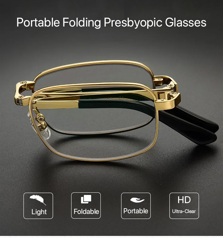 Lightweight Metal Frame Folding Eyewear