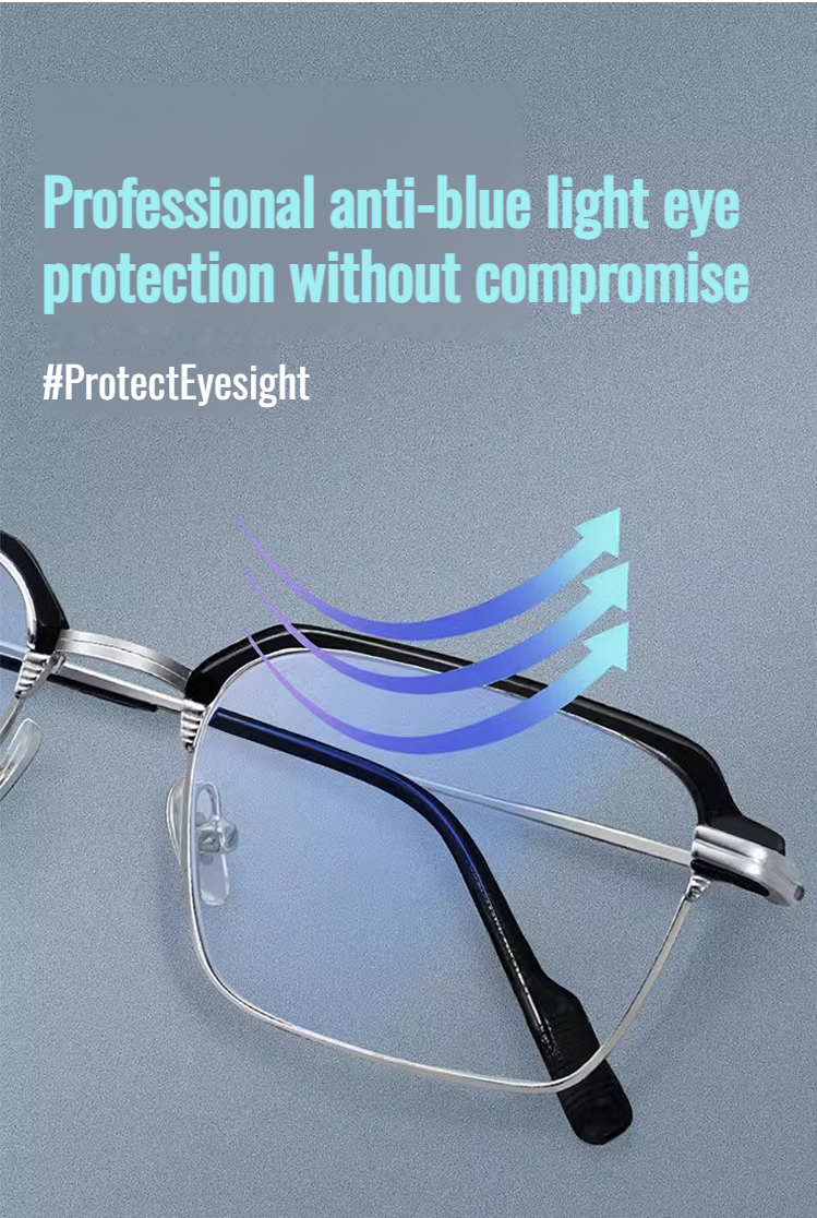 Close-up of classic reading glasses frame