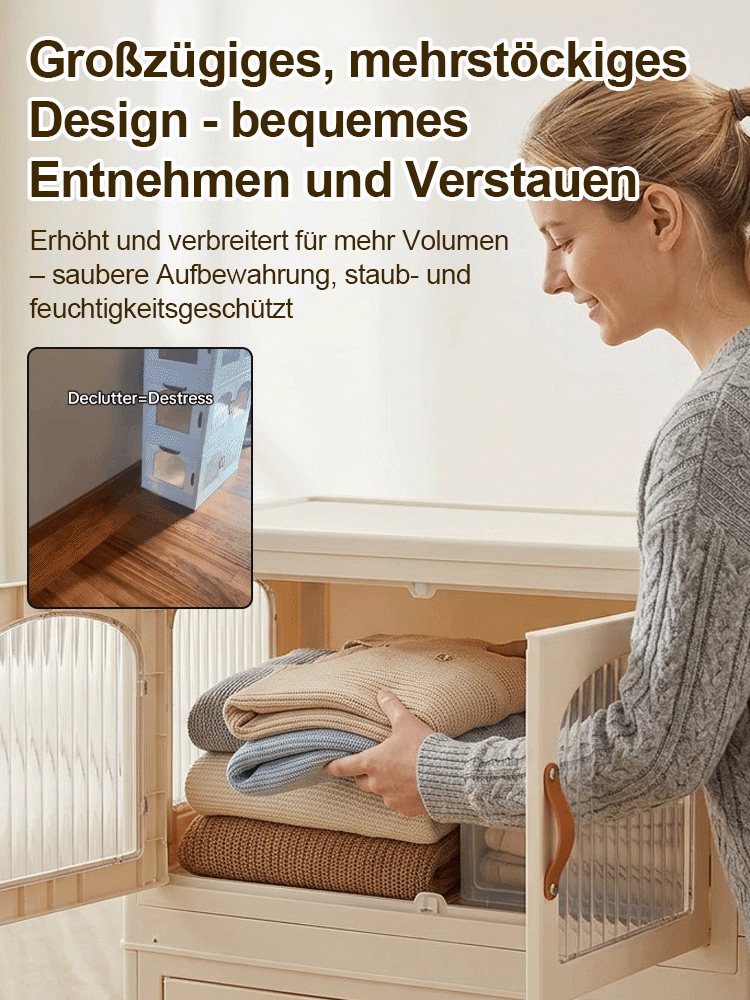 Multifunktionaler, tragbarer, faltbarer Aufbewahrungsschrank