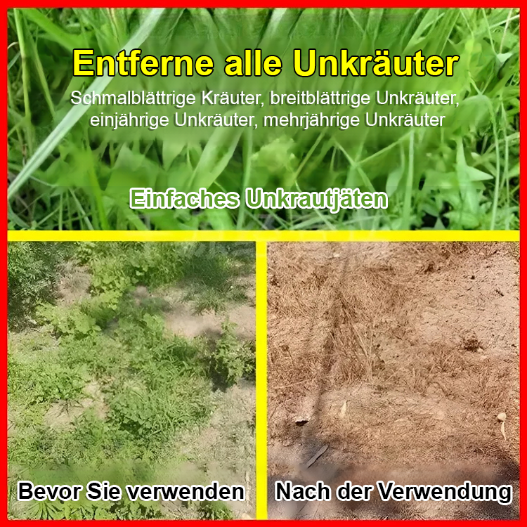 Doppelt zertifiziert (Landwirtschaft & Umwelt): Wirkt in 3 Stunden, nach 2 Tagen neu bepflanzbar, 100 % umweltfreundlich