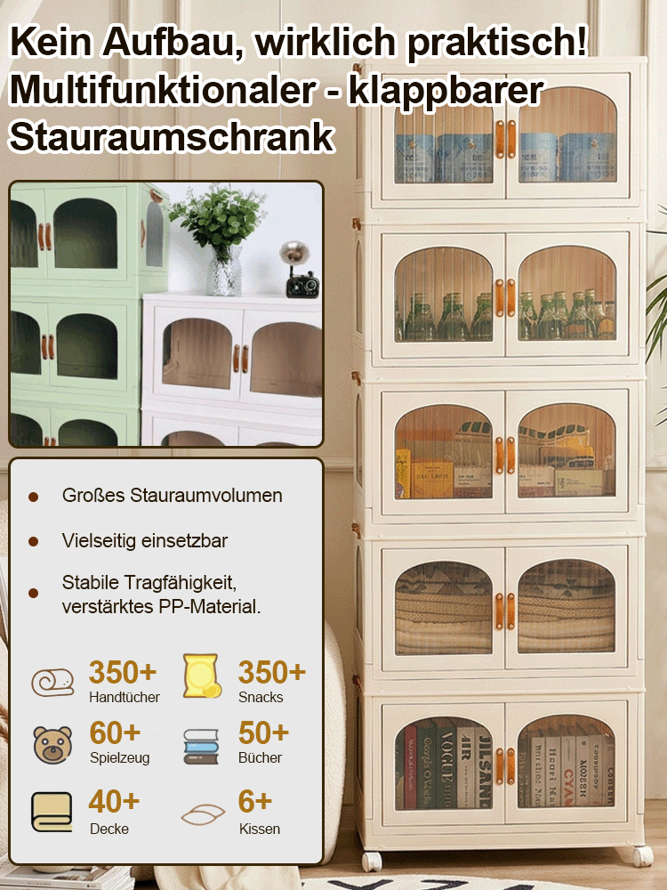 Multifunktionaler, tragbarer, faltbarer Aufbewahrungsschrank