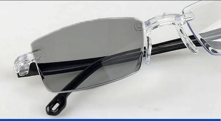 Modern stylish reading glasses with diamond-cut design