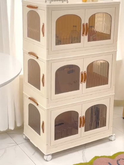 Multifunktionaler, tragbarer, faltbarer Aufbewahrungsschrank