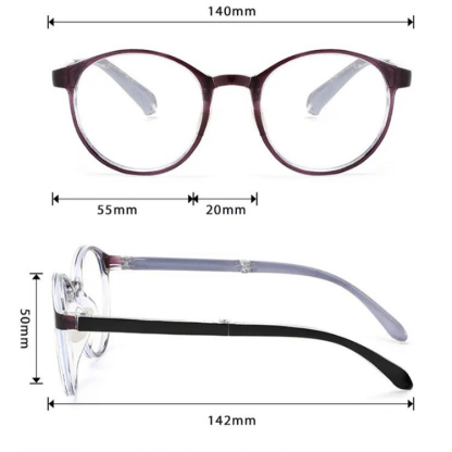 Fashionable Comfortable Foldable HD Anti-Blue Light Auto-Focus Reading Glasses