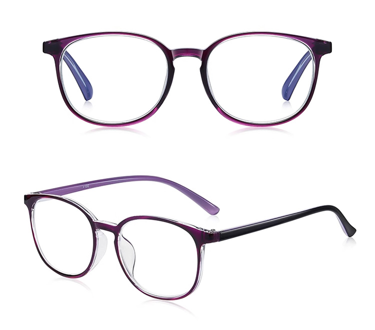 Senior reading glasses with blue light blocking and auto-focus