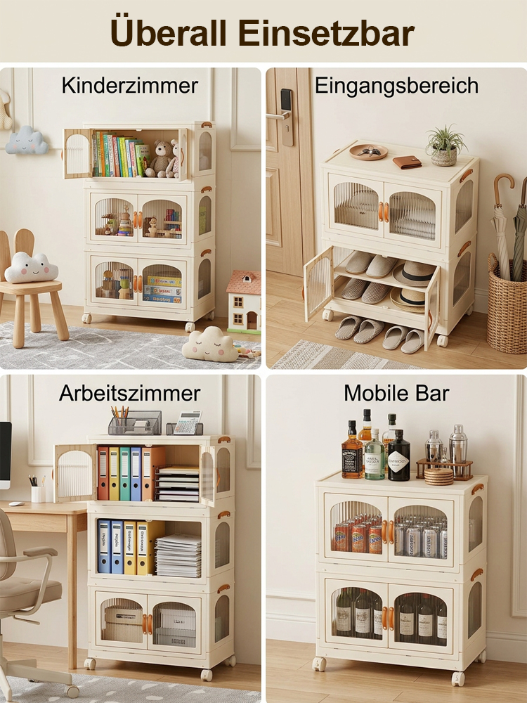 Multifunktionaler, tragbarer, faltbarer Aufbewahrungsschrank