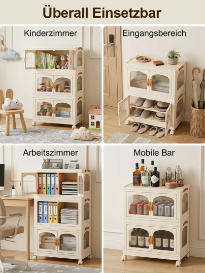 Multifunktionaler, tragbarer, faltbarer Aufbewahrungsschrank