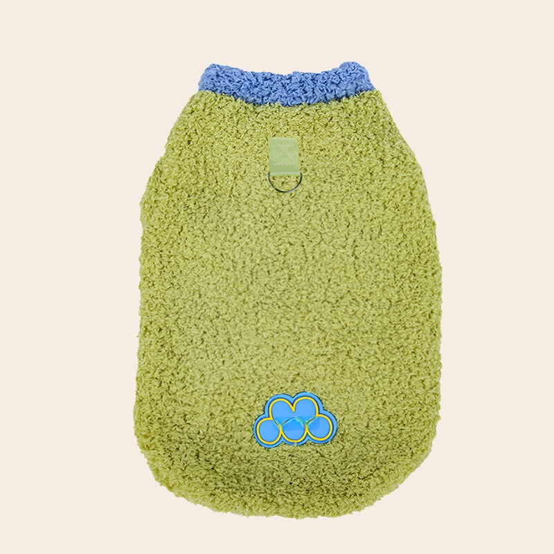 Pullover-Haustierweste aus Wolkenflausch mit Futter