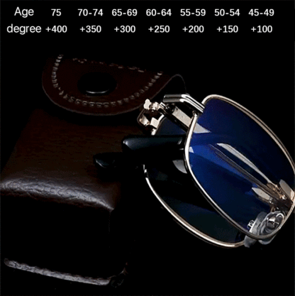 Metal Frame Resin Folding Glasses