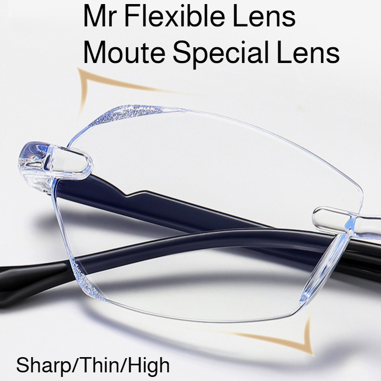 HD Frameless Blue Light Blocking Reading Glasses