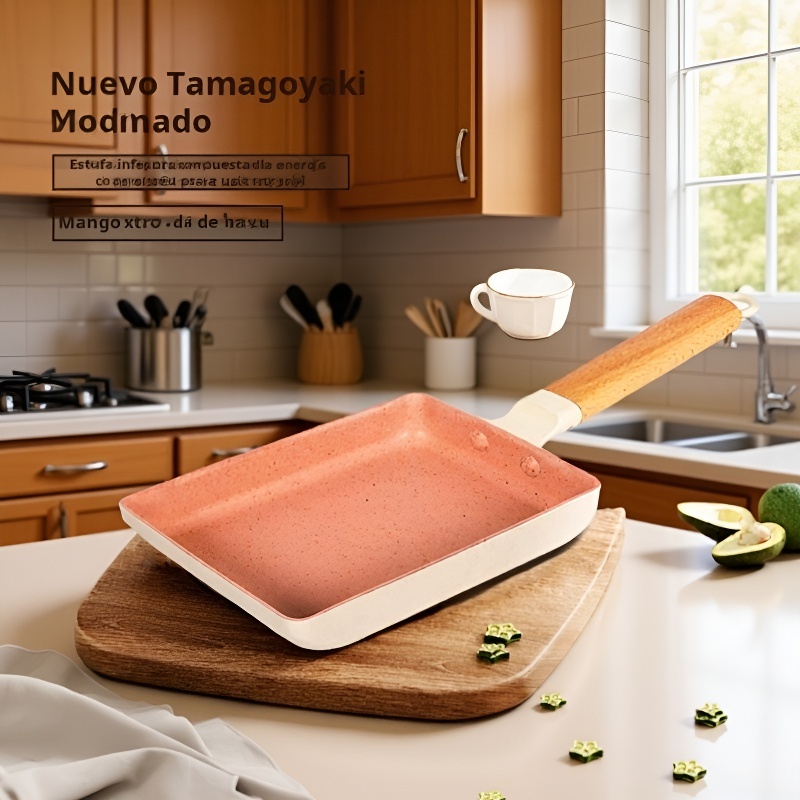 Sartén cuadrado de piedra Maifan antiadherente