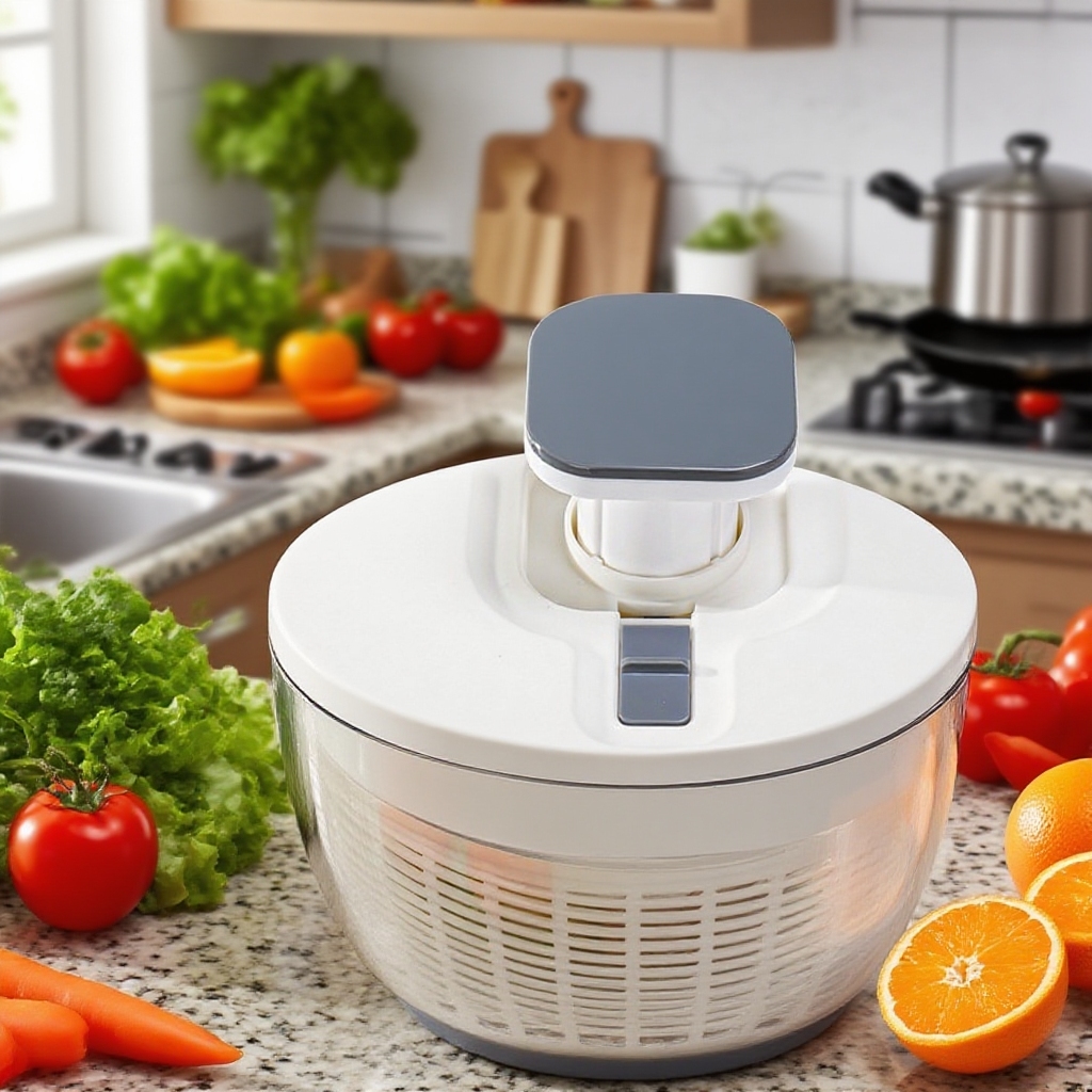 Centrifugadora multifuncional de verduras para el hogar con sistema de presión