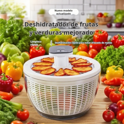 Centrifugadora multifuncional de verduras para el hogar con sistema de presión