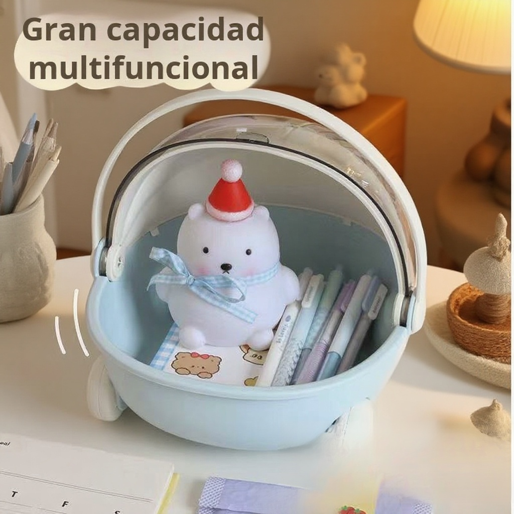 Gran capacidad cesta de almacenamiento para recibidor y escritorio