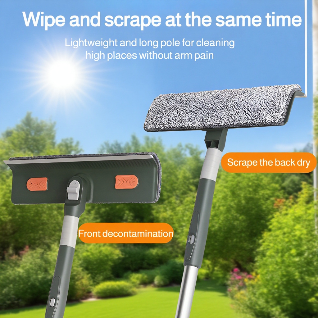 Limpiador de ventanas extensible para uso doméstico