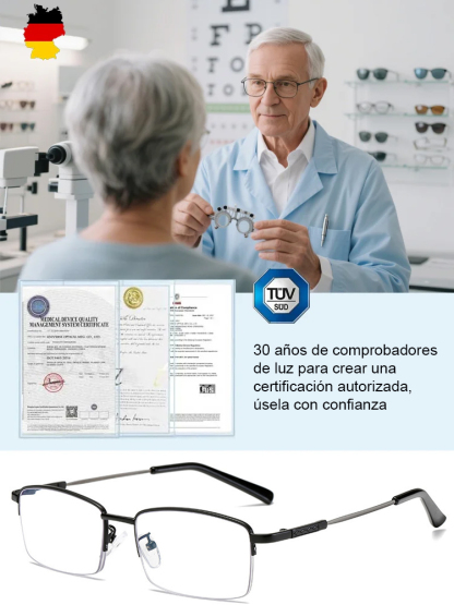 Gafas de lectura profesionales de titanio para cerca y lejos