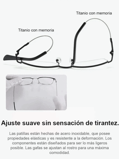Gafas de lectura profesionales de titanio para cerca y lejos