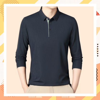 Camisa Polo de Negocios para Hombre a la Moda