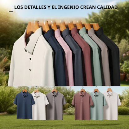 Camisa Polo de Negocios para Hombre a la Moda