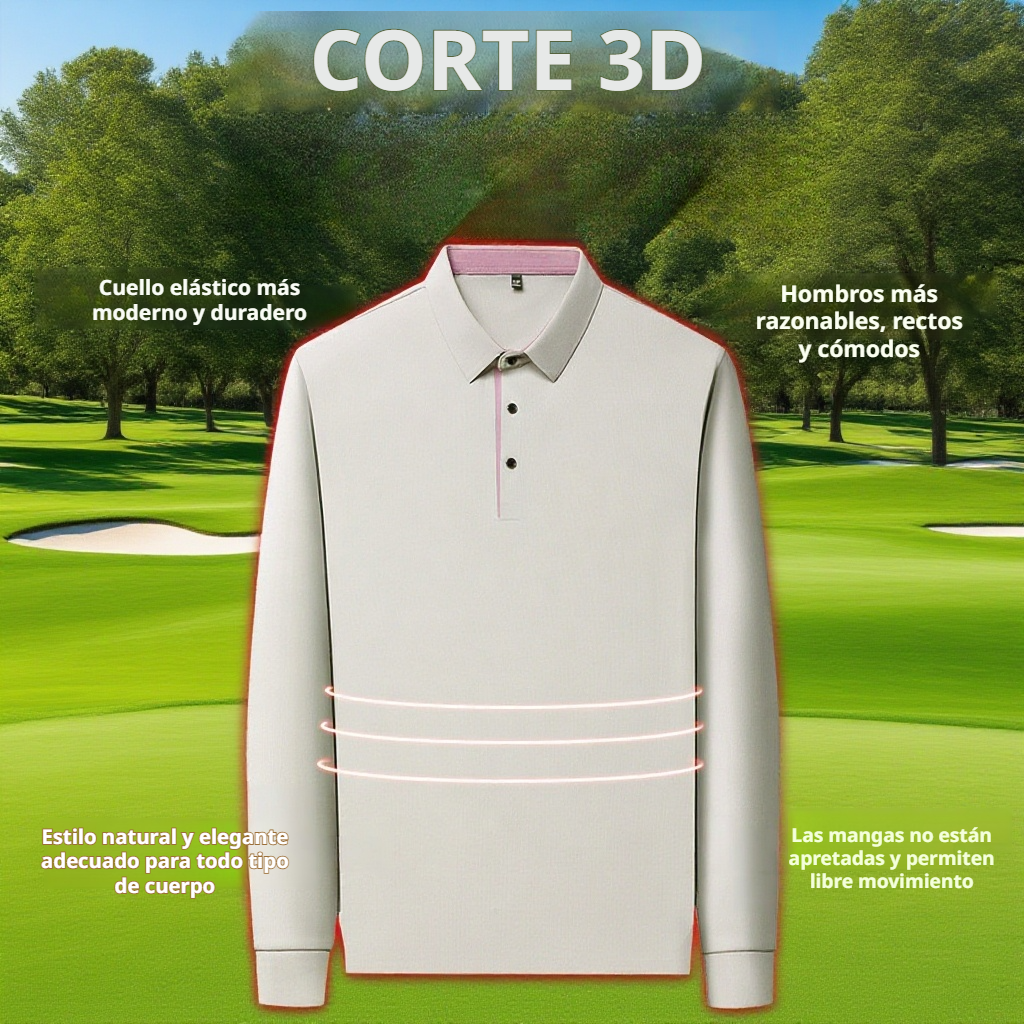 Camisa Polo de Negocios para Hombre a la Moda