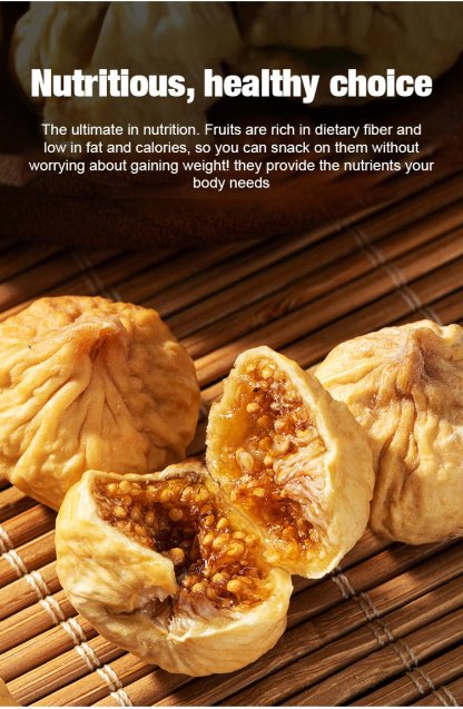 【Jumbo Pack】Soft, Chewy & Naturally Sweet "Honey-Sweet Core" Dried Figs ❤ All-Natural & Low Calorie