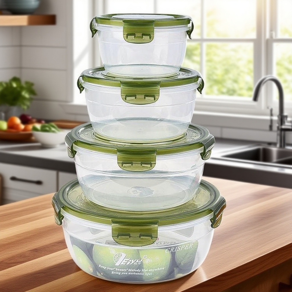 Boîte alimentaire en plastique, couvercle scellé, compatible micro-ondes, boîte à fruits