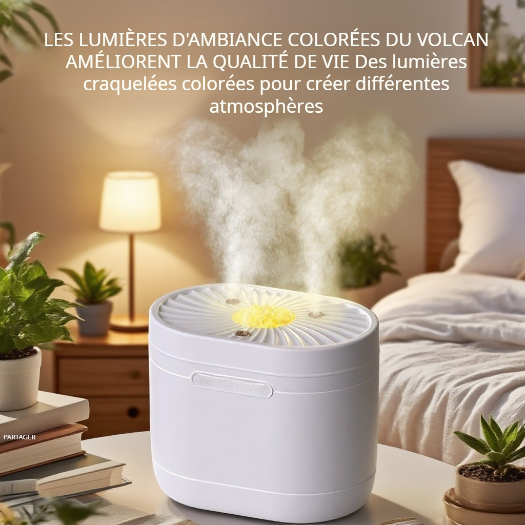 Humidificateur de bureau coloré pour petite chambre à coucher