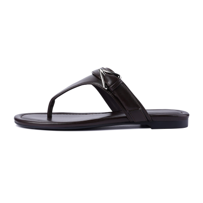 Women's Thong Sandals Flip Flop Slip On Buckle Flat Sandals 