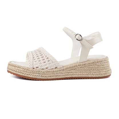 Women's Boho Espadrille Raffia Wedge Platform Sandals Woven Sandals