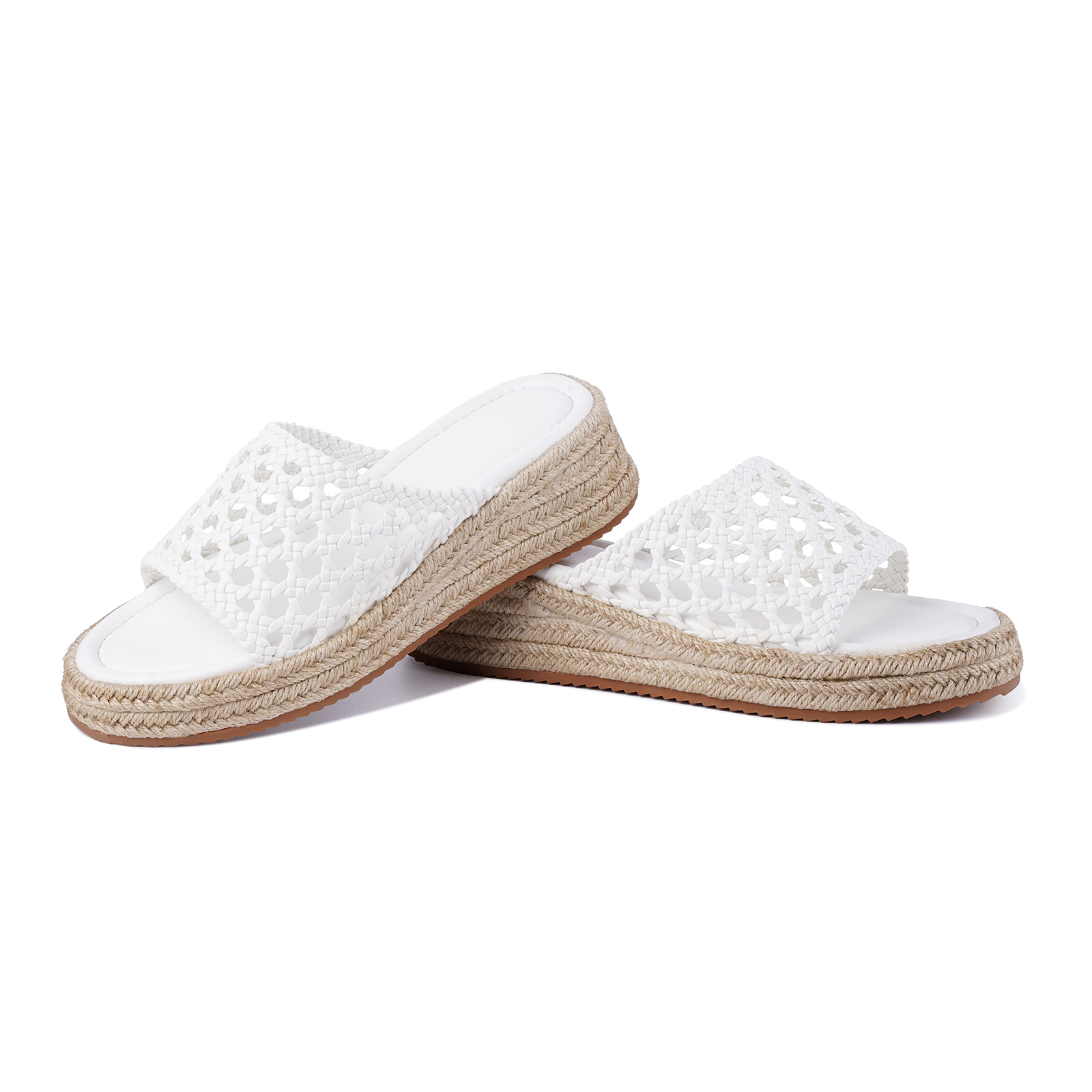 Platform Slip on Espadrille Sandals for Women Slides