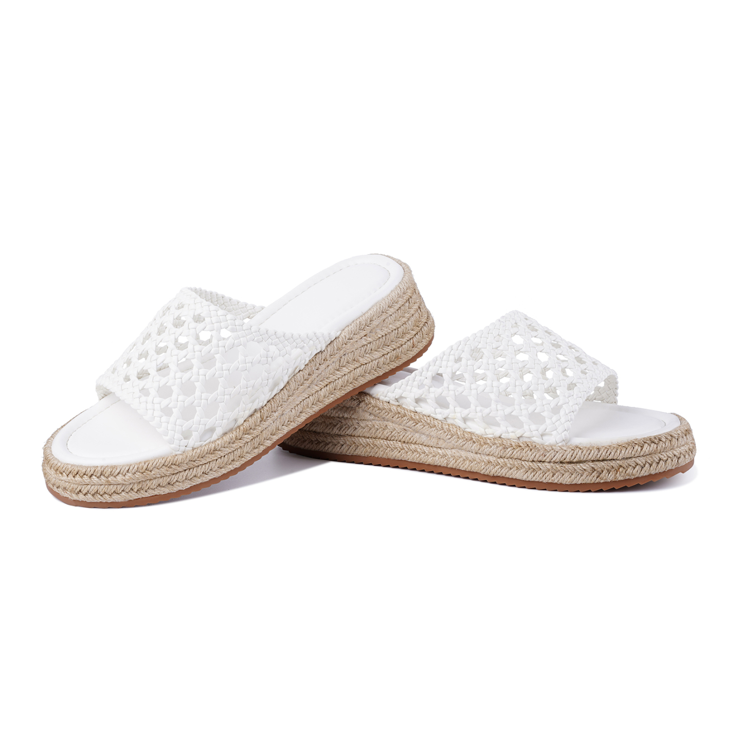Platform Slip on Espadrille Sandals for Women Slides
